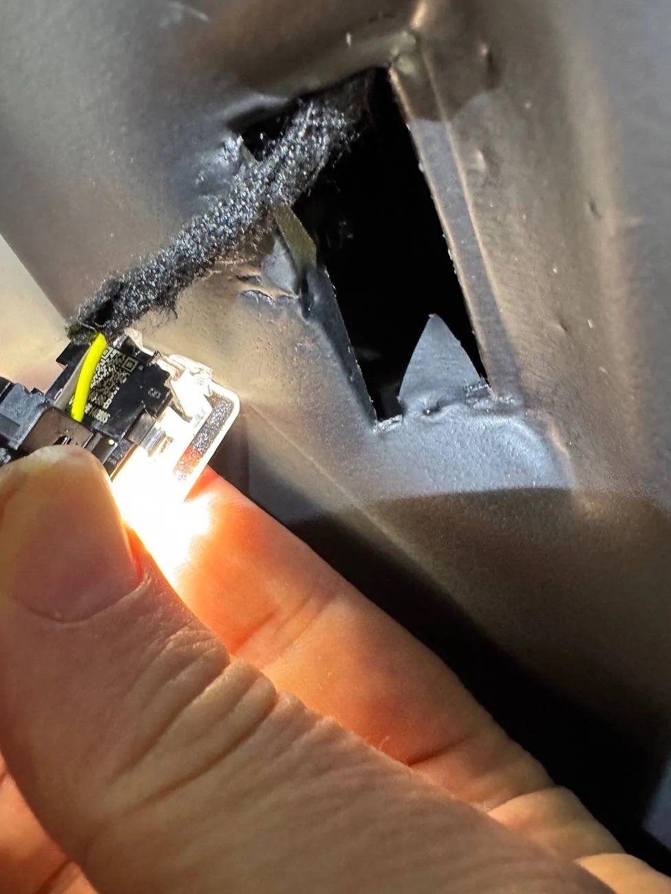 Tesla Cybertruck Cybertruck Projection Lights (OEM) - installed real life photos IMG_3682