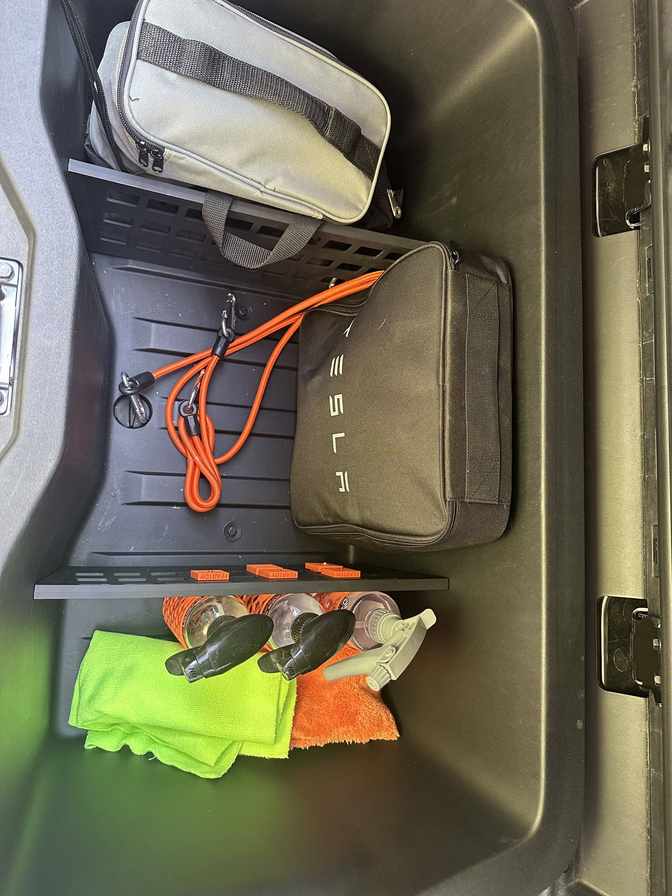 Tesla Cybertruck 3D printed detail bottle holders for Gear Locker Dividers Molle mounts (3D Print STL Files Added) IMG_1375