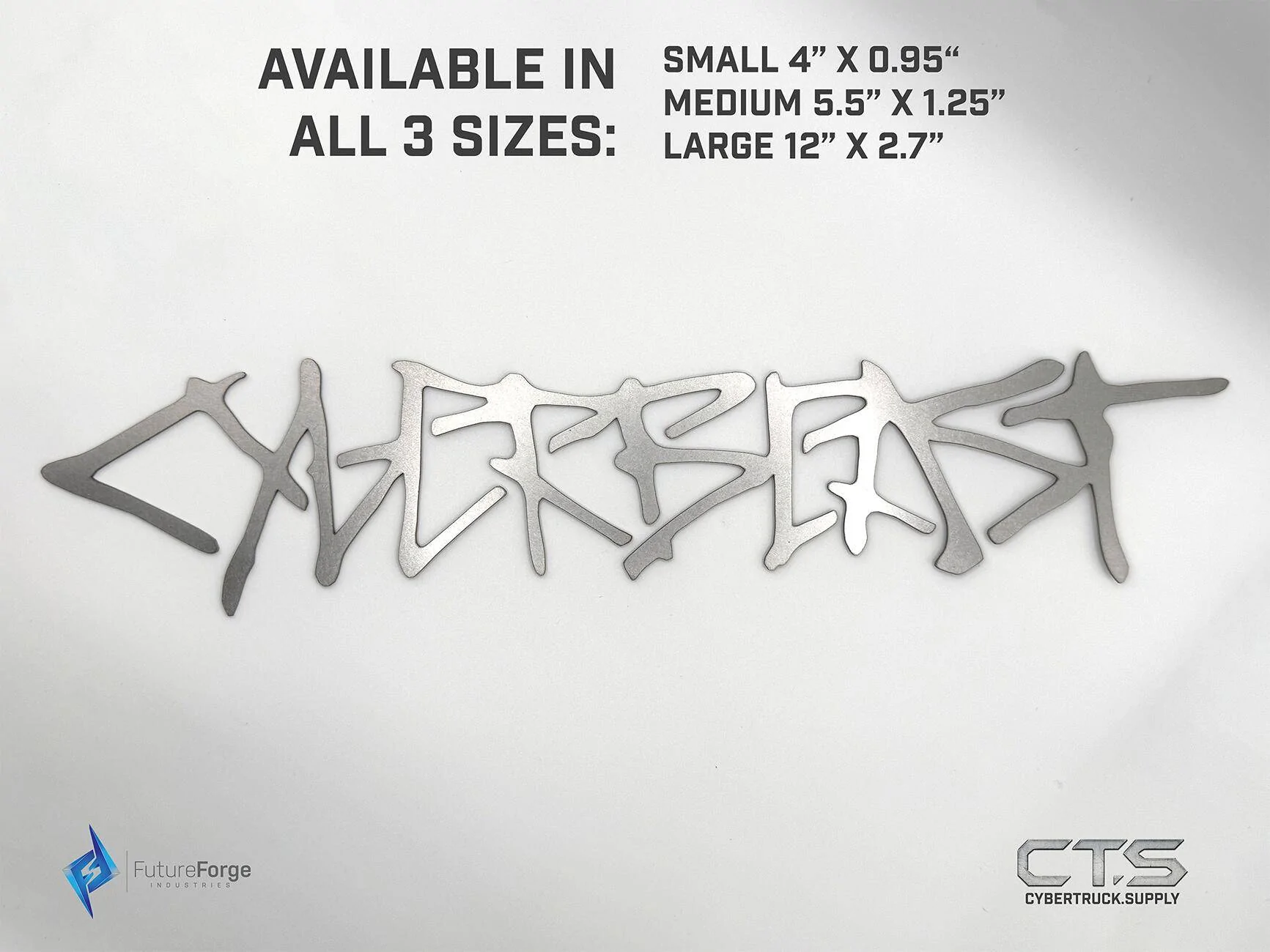 Tesla Cybertruck 🔥 Cyber Monday Launch: New Cyberbeast Graffiti Badges (by Cybertruck.Supply)! 🔥 Grafitti_Large_Flat@0.5x