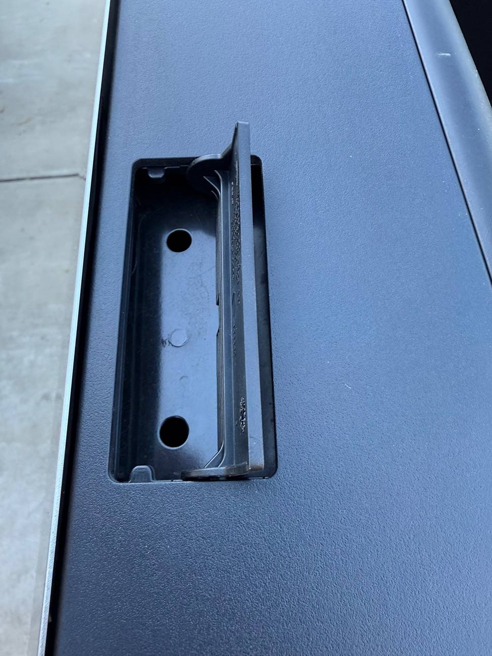 Tesla Cybertruck Rear driver side mounting posts missing IMG_9904