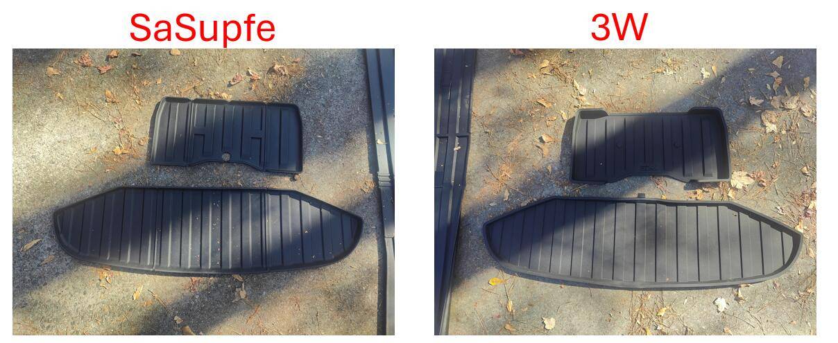 Tesla Cybertruck OEM All-Weather Interior Mats vs 3W Floor Mats 1733251900627-5w