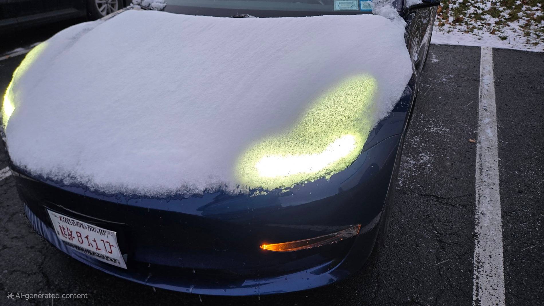 Tesla Cybertruck Headlight visibility recall for snow / ice issues? 20241203_201945
