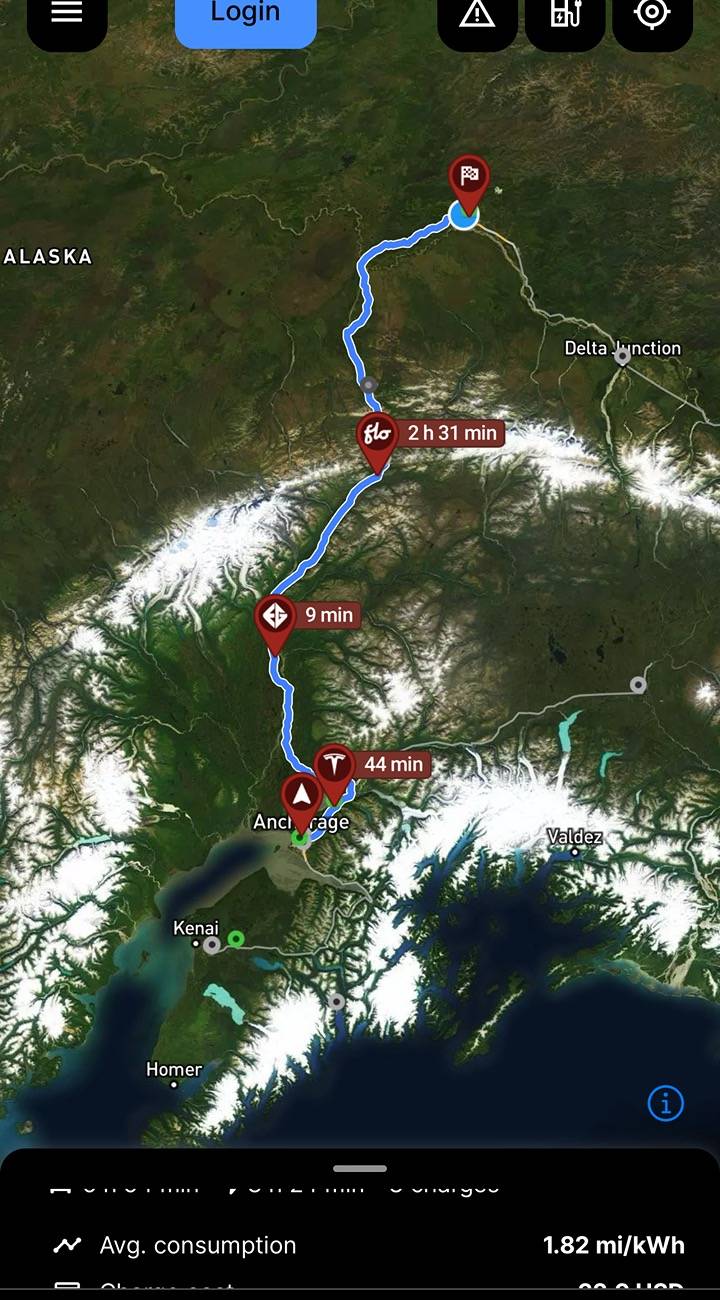 Tesla Cybertruck Alaska 360 mile delivery drive home IMG_6102