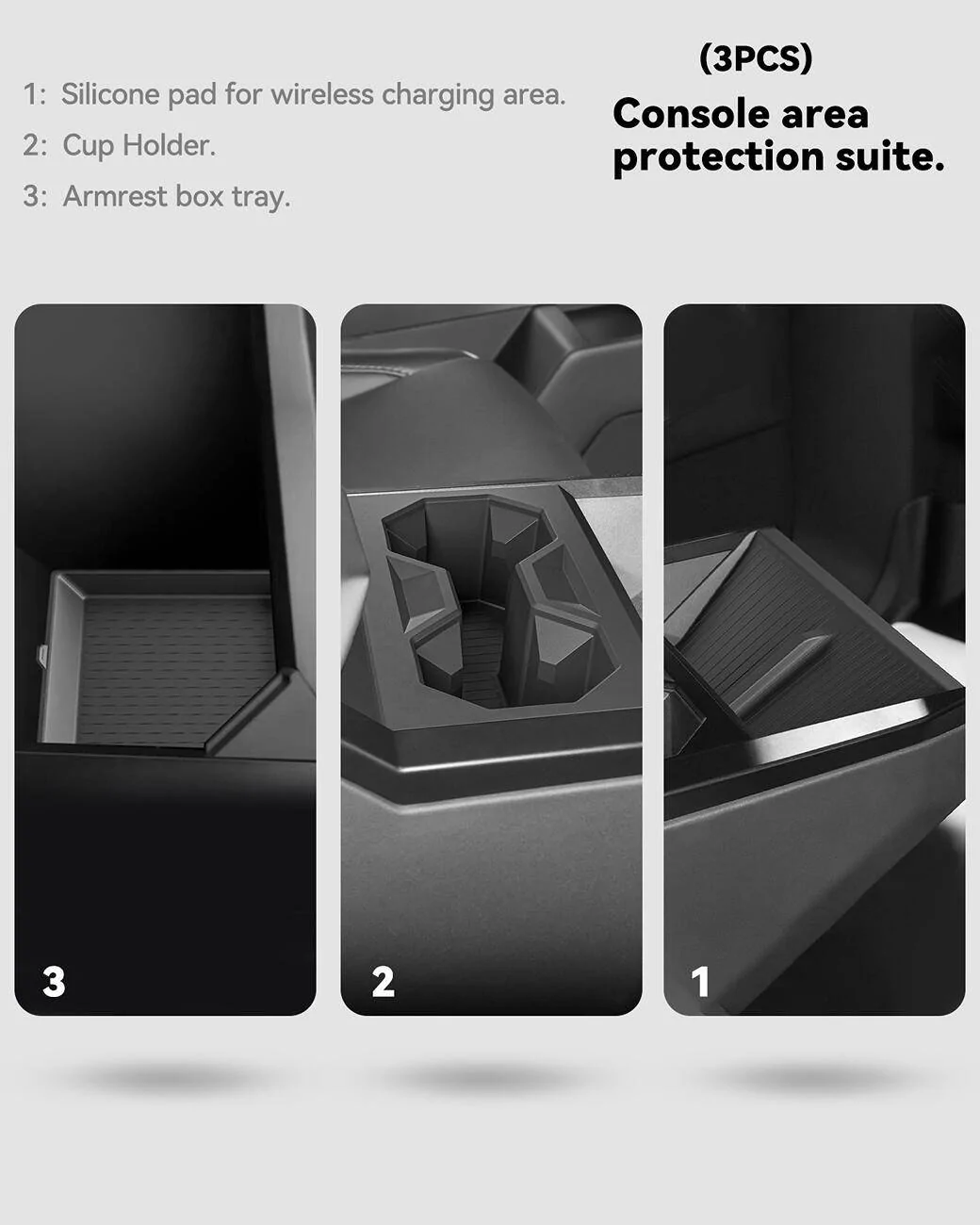 Tesla Cybertruck Free product get a review + 3PCS cybertruck center console organizer 8