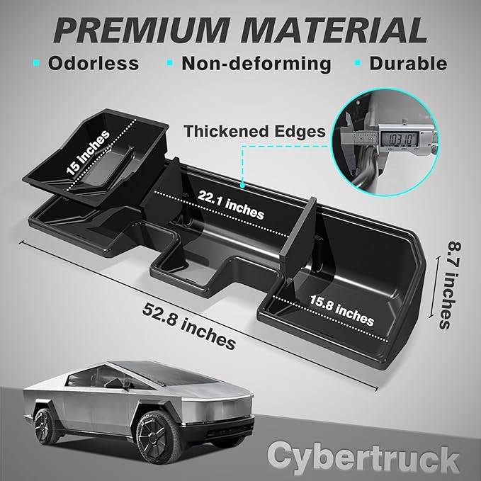 Tesla Cybertruck BestEvMod – 10% OFF New Release Rear Underseat Storage Bin 4