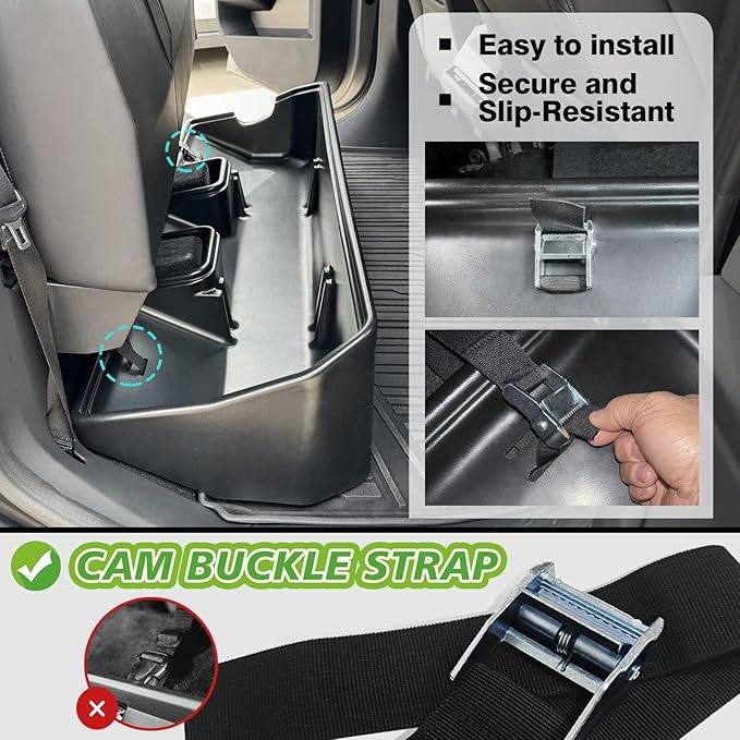 Tesla Cybertruck BestEvMod – 10% OFF New Release Rear Underseat Storage Bin 1