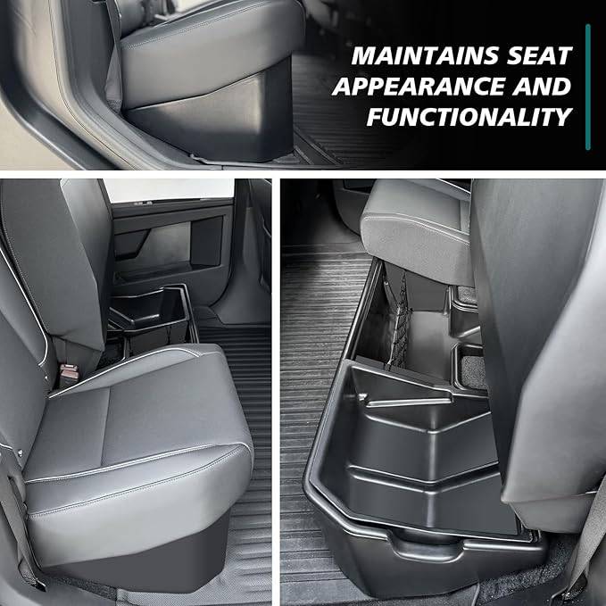 Tesla Cybertruck BestEvMod – 10% OFF New Release Rear Underseat Storage Bin 2