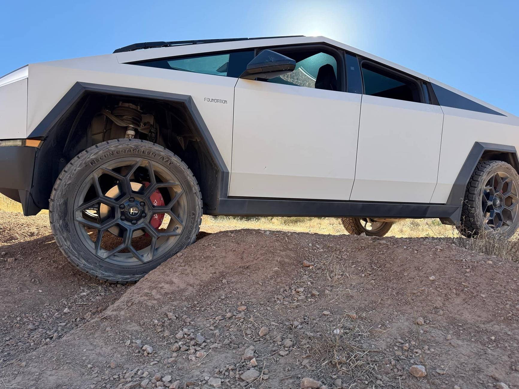 Tesla Cybertruck ⛰️ Cool Mountain views ⛰️ in Cyber on 24" CT7 - T Sportline Wheels d920c890-926a-499c-bb2f-9bf7205fe862