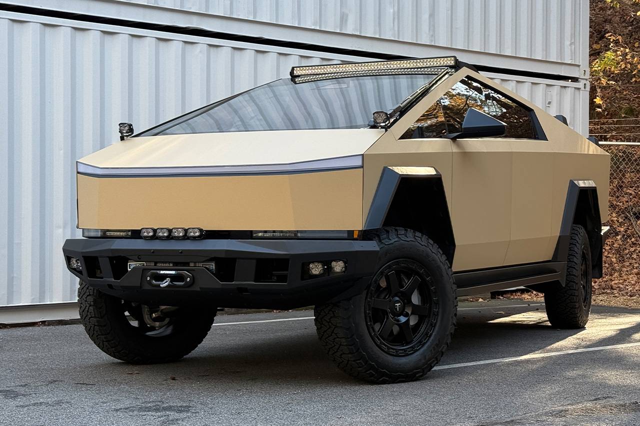 Tesla Cybertruck Introducing T Sportline CTX Extreme Duty Front Bumper with Integrated Winch (High-Output) & Lighting Bumper