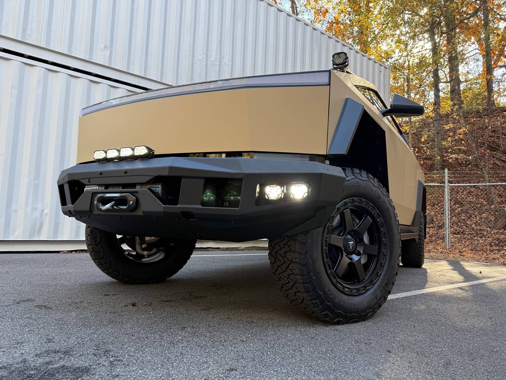 Tesla Cybertruck Introducing T Sportline CTX Extreme Duty Front Bumper with Integrated Winch (High-Output) & Lighting IMG_0825.JPG