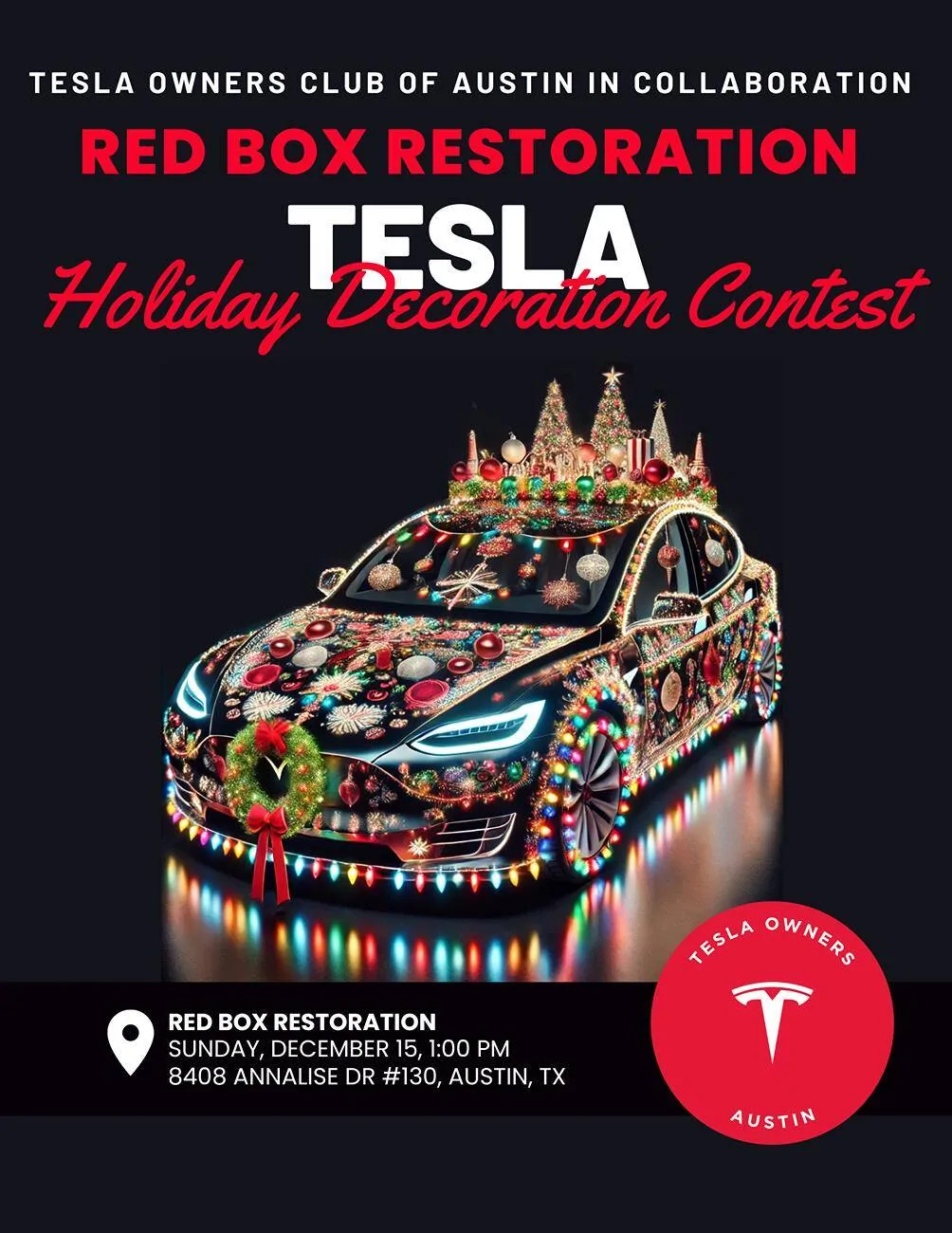 Tesla Cybertruck Win Big at the Tesla Holiday Decoration Contest: Vinyl Wrap, Window Tint, and More! 6