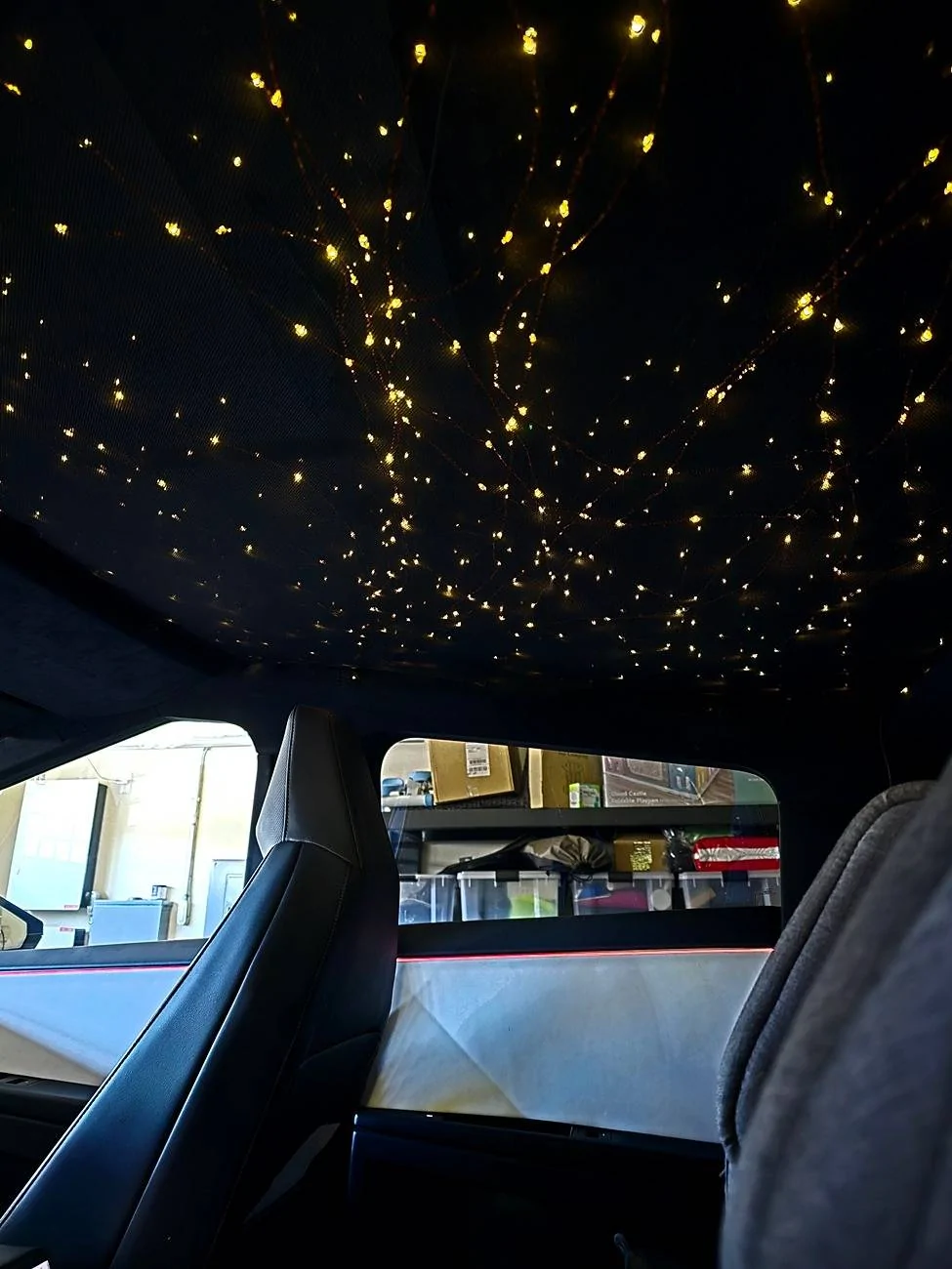 Tesla Cybertruck $10 starlight roof installed Image_20241206114412