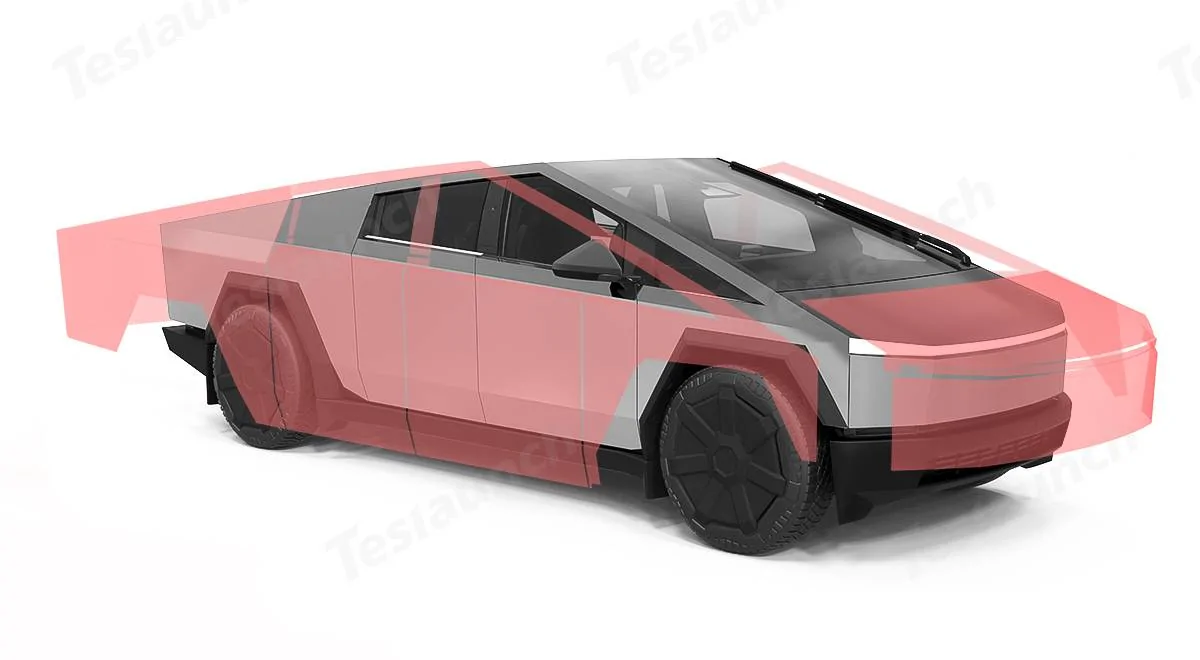 Tesla Cybertruck Teslaunch TPU Invisible Paint Protection Film to Protect Your Cybertruck 🚘✨ -2