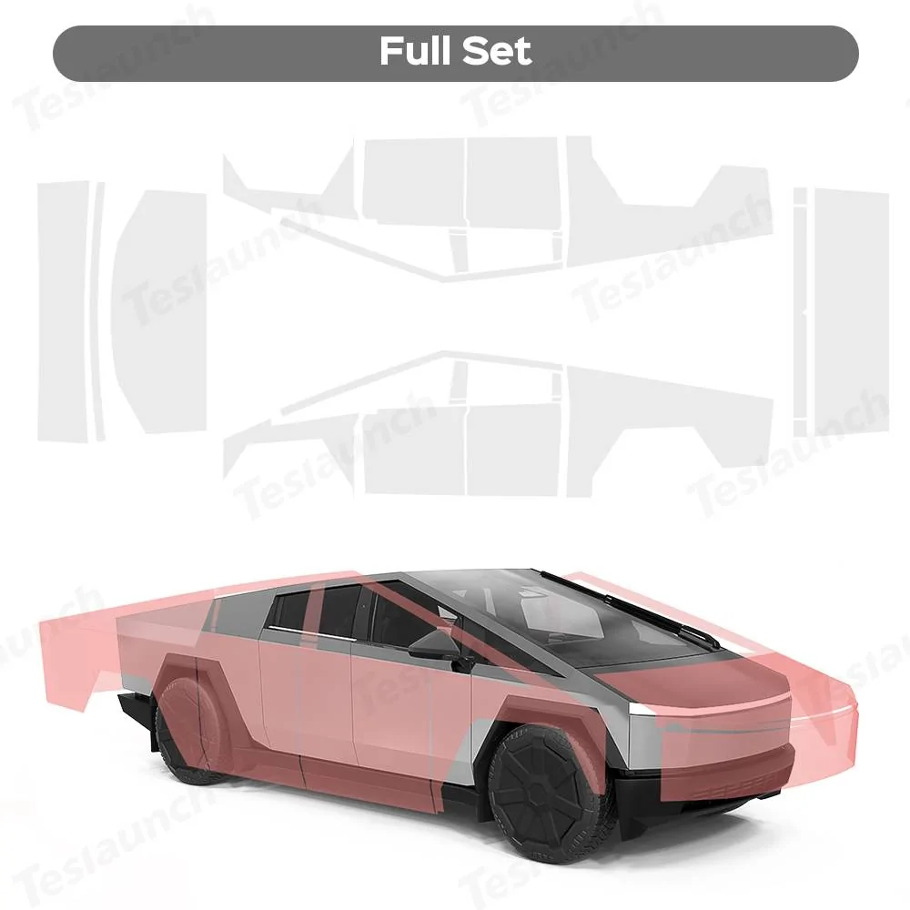 Tesla Cybertruck Teslaunch TPU Invisible Paint Protection Film to Protect Your Cybertruck 🚘✨ 16