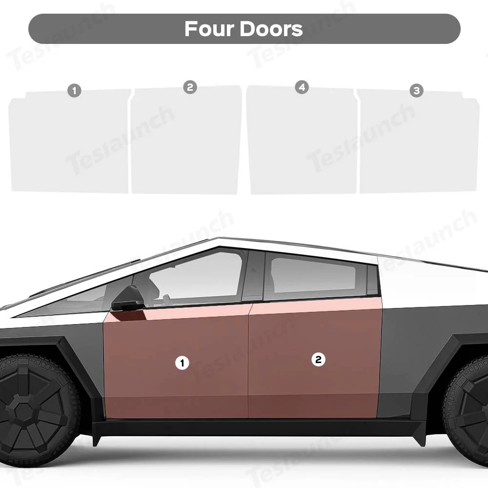Tesla Cybertruck Teslaunch TPU Invisible Paint Protection Film to Protect Your Cybertruck 🚘✨ 9