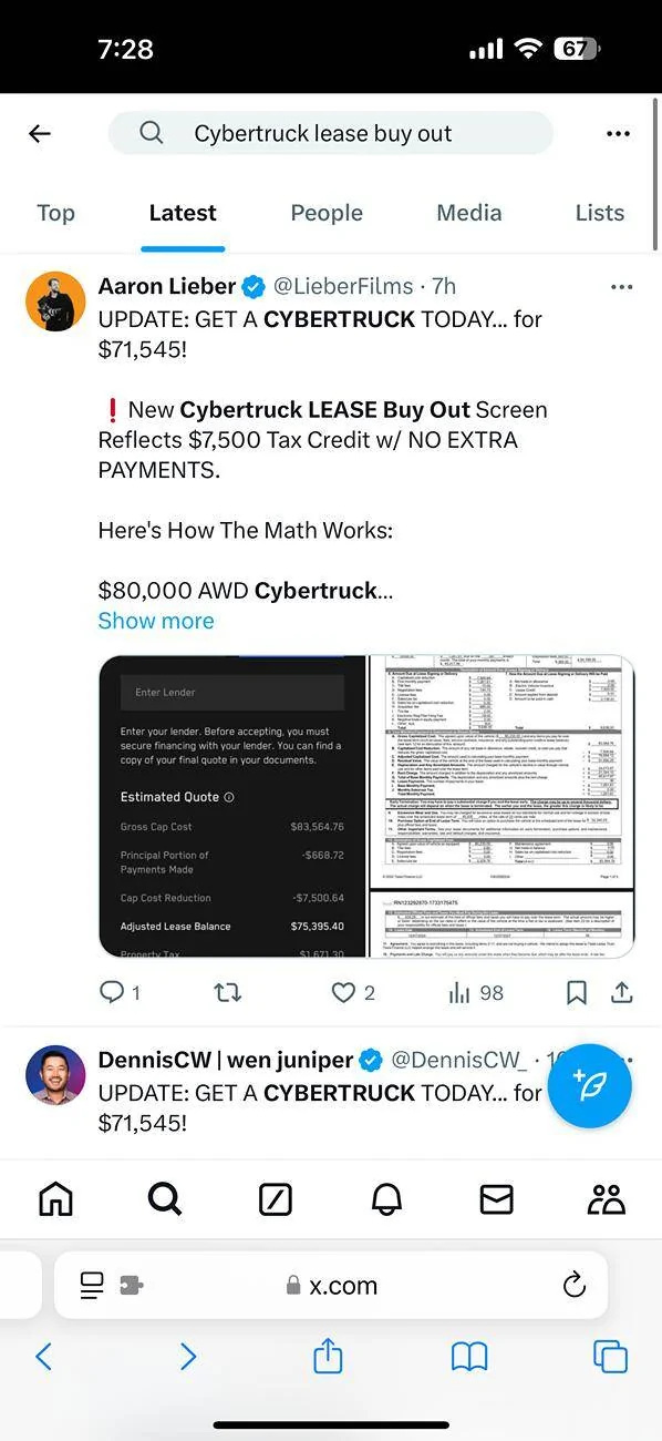 Tesla Cybertruck $7500 tax credit loophole confirmed to work for Cybertruck lease? IMG_6687
