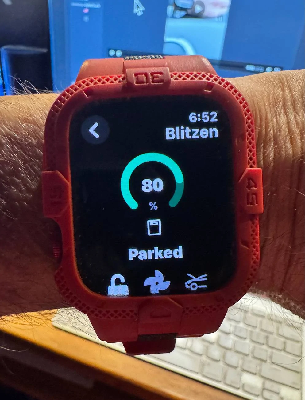 Tesla Cybertruck Apple Watch Key Unlock process for Tesla Vehicle -- video Tessi