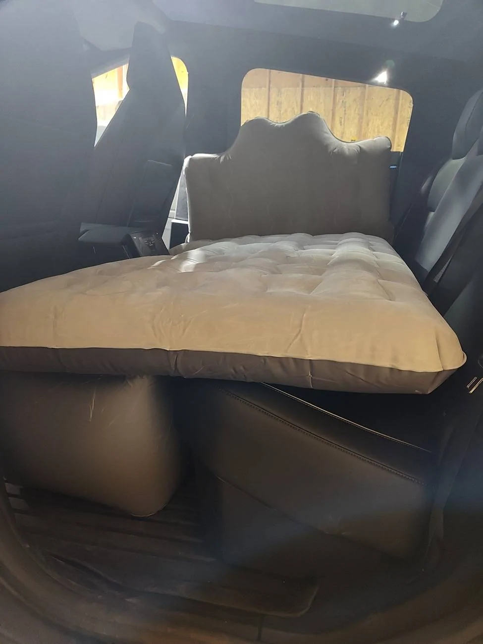 Tesla Cybertruck Teslaunch Giveaway Inflatable Rear Seat Mattress-We’re excited to see this idea come to life thanks to all your suggestions! IMG_20241128_191832