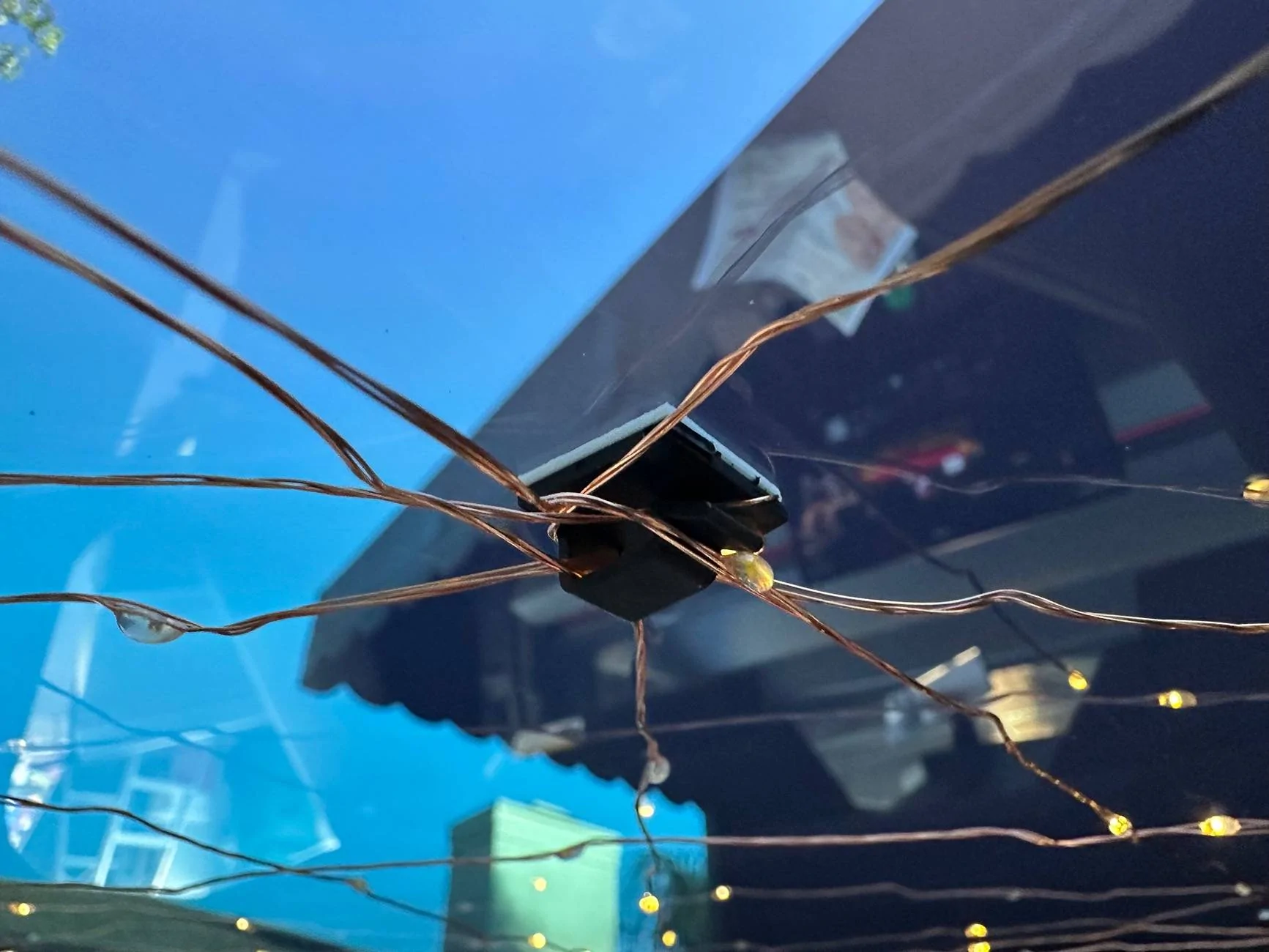 Tesla Cybertruck $10 starlight roof installed IMG_3773