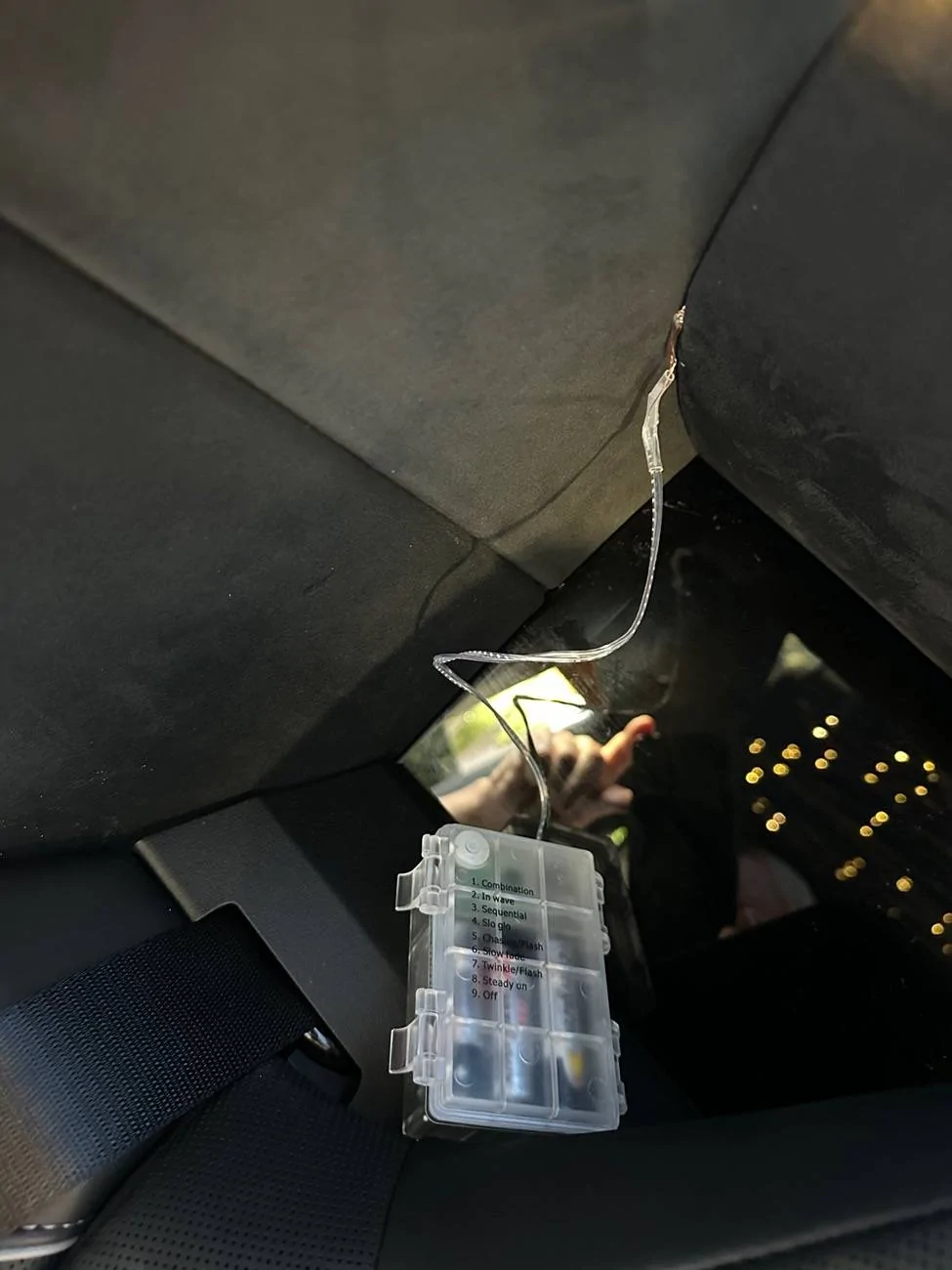 Tesla Cybertruck $10 starlight roof installed IMG_3774