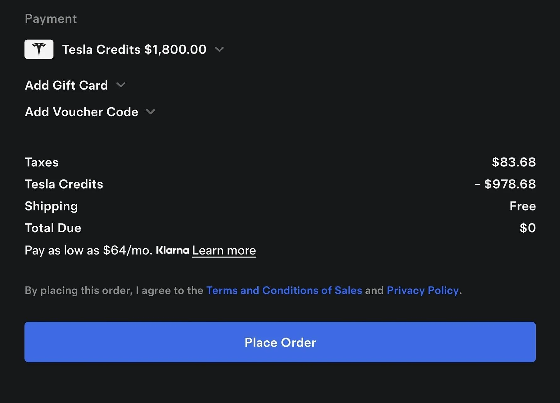 Tesla Cybertruck Update: Oh Well...Received $1800 additional Tesla Shop Credit?! Screenshot_20241209_132229_Tesla