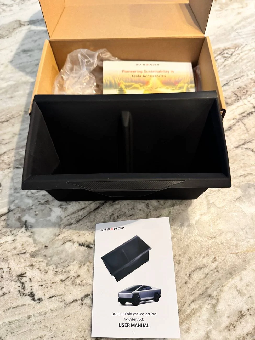 Tesla Cybertruck Basenor wireless charging mat IMG_1896