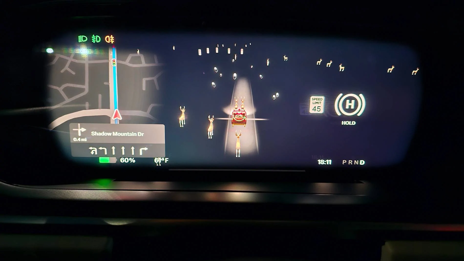 Tesla Cybertruck Tesla Holiday Update 2024 begins rolling out (via 2024.44.25.2 software update)! 20241208_181122