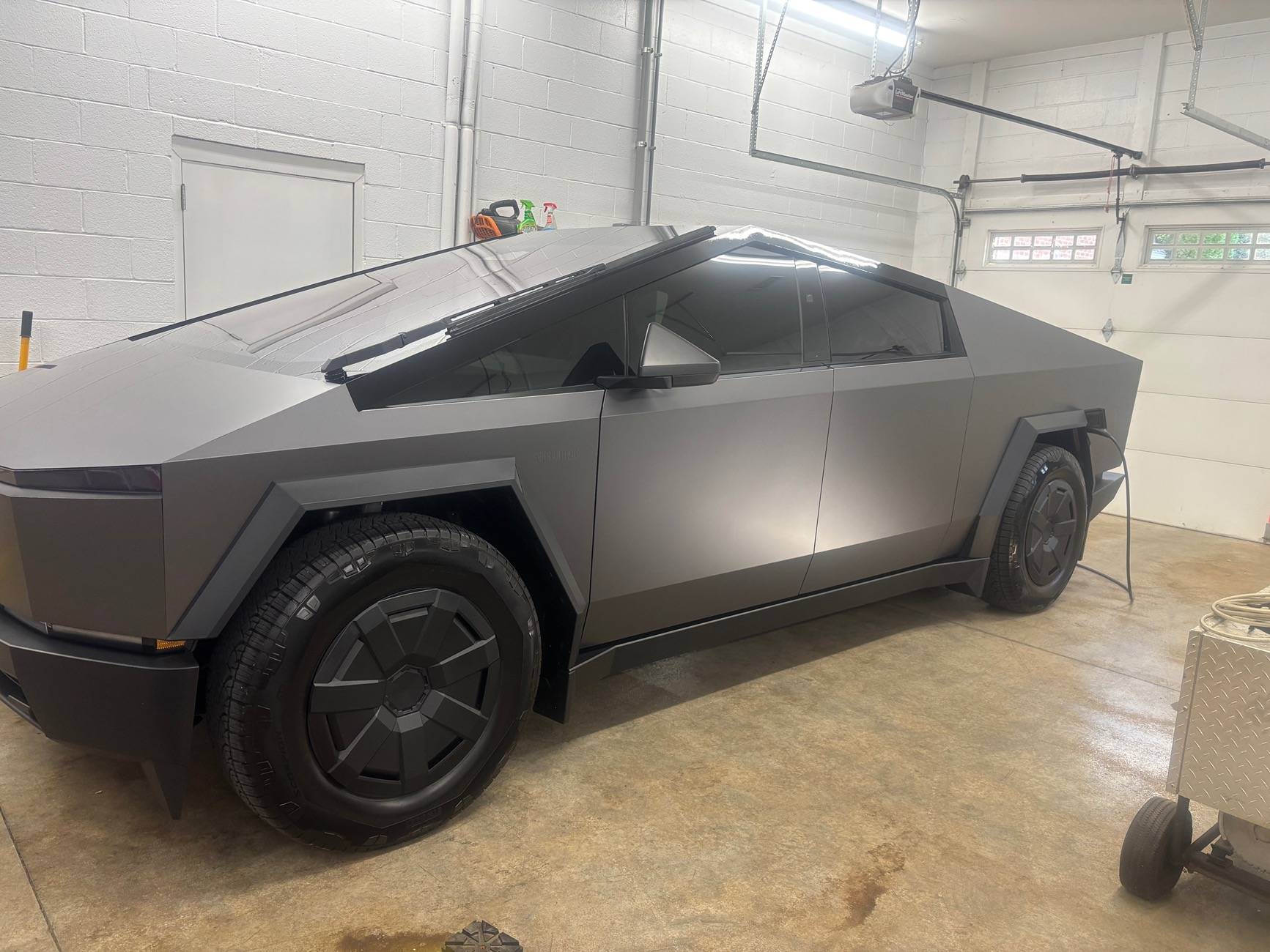 Tesla Cybertruck PURE PPF Satin Dark Grey Completed IMG_3612