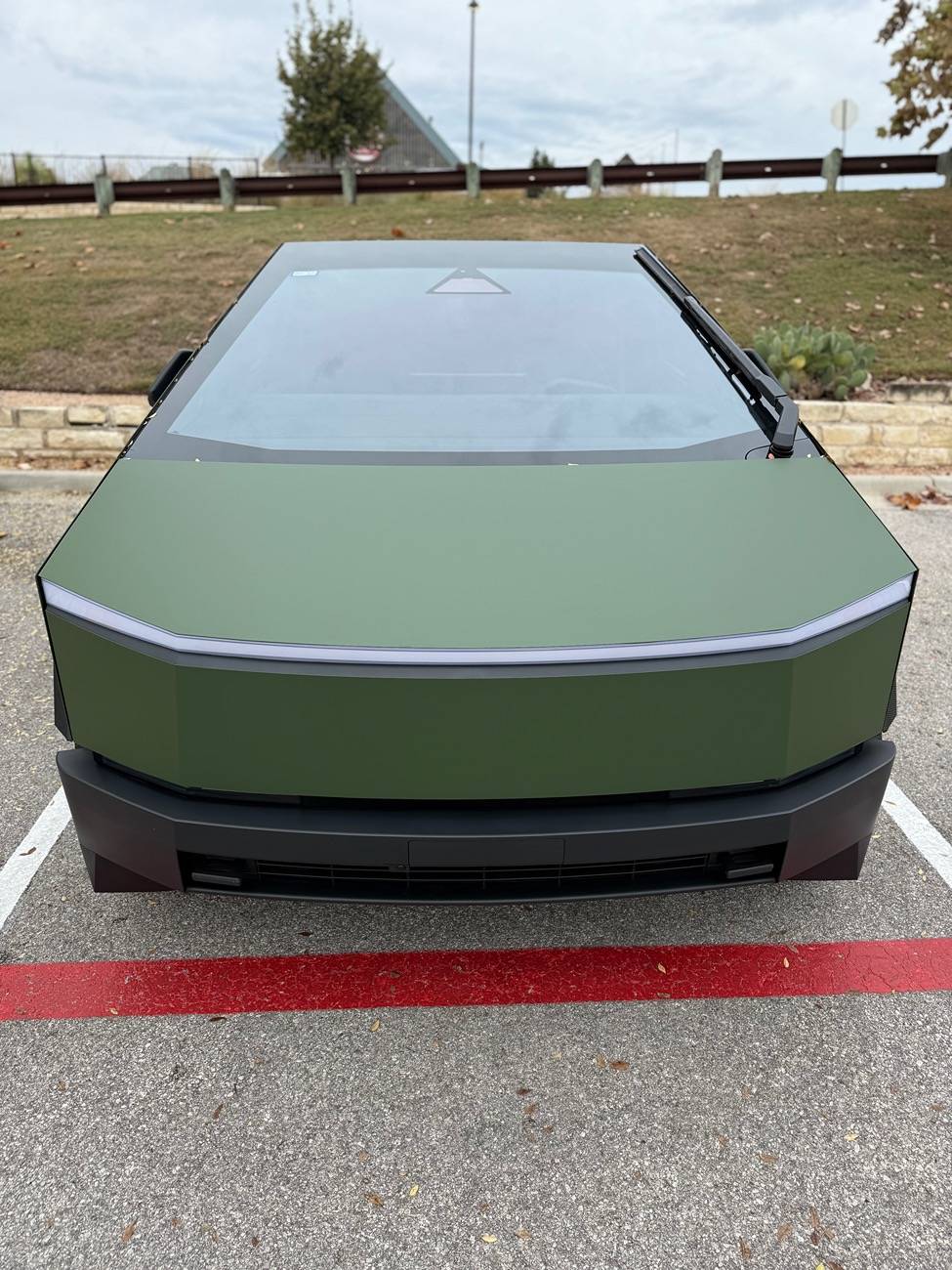 Tesla Cybertruck Green PPF DIY Wrap By TWRAPS IMG_2170