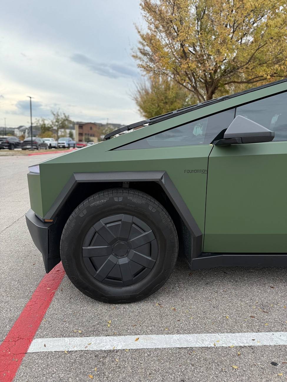 Tesla Cybertruck Green PPF DIY Wrap By TWRAPS IMG_2177