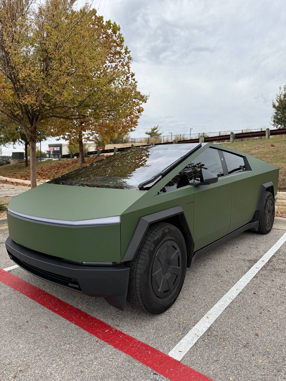 Tesla Cybertruck Green PPF DIY Wrap By TWRAPS IMG_2182