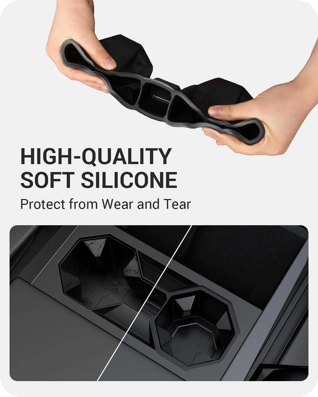 Tesla Cybertruck Official Release: BASENOR 2024 Tesla Cybertruck Cup Holder Insert--First Batch Owners Enjoy 50% Discount! 1733910797170-fh