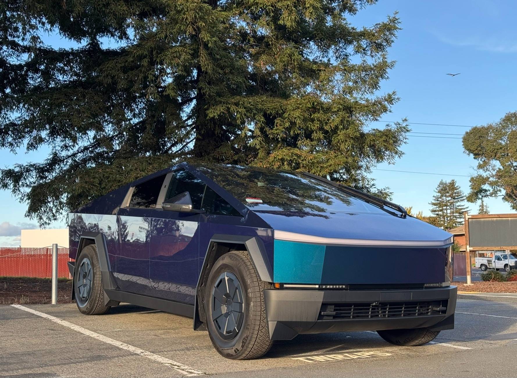 Tesla Cybertruck Purple Phantom Blue Wrap by TWRAPS 1000010706