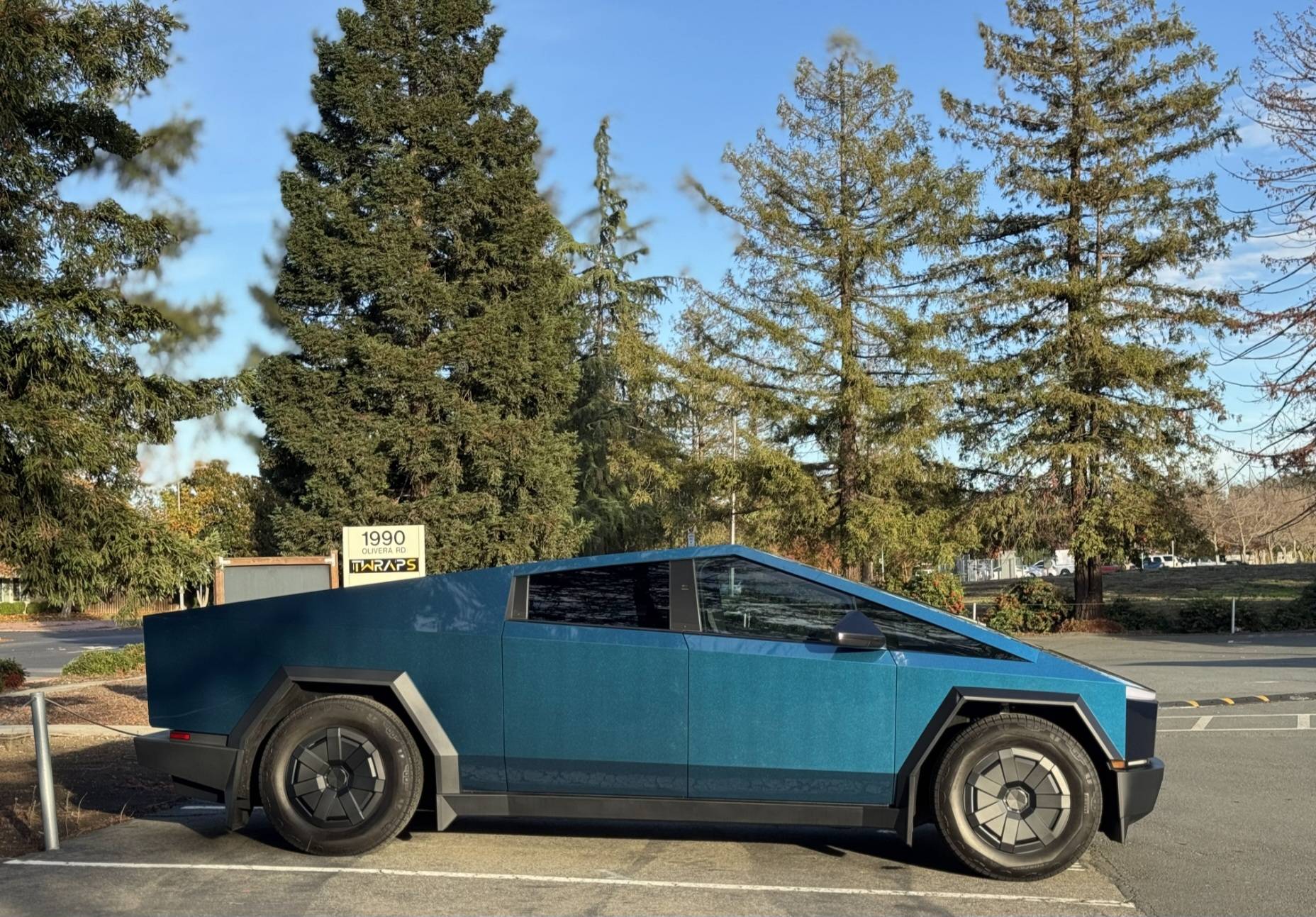 Tesla Cybertruck Purple Phantom Blue Wrap by TWRAPS 1000010702