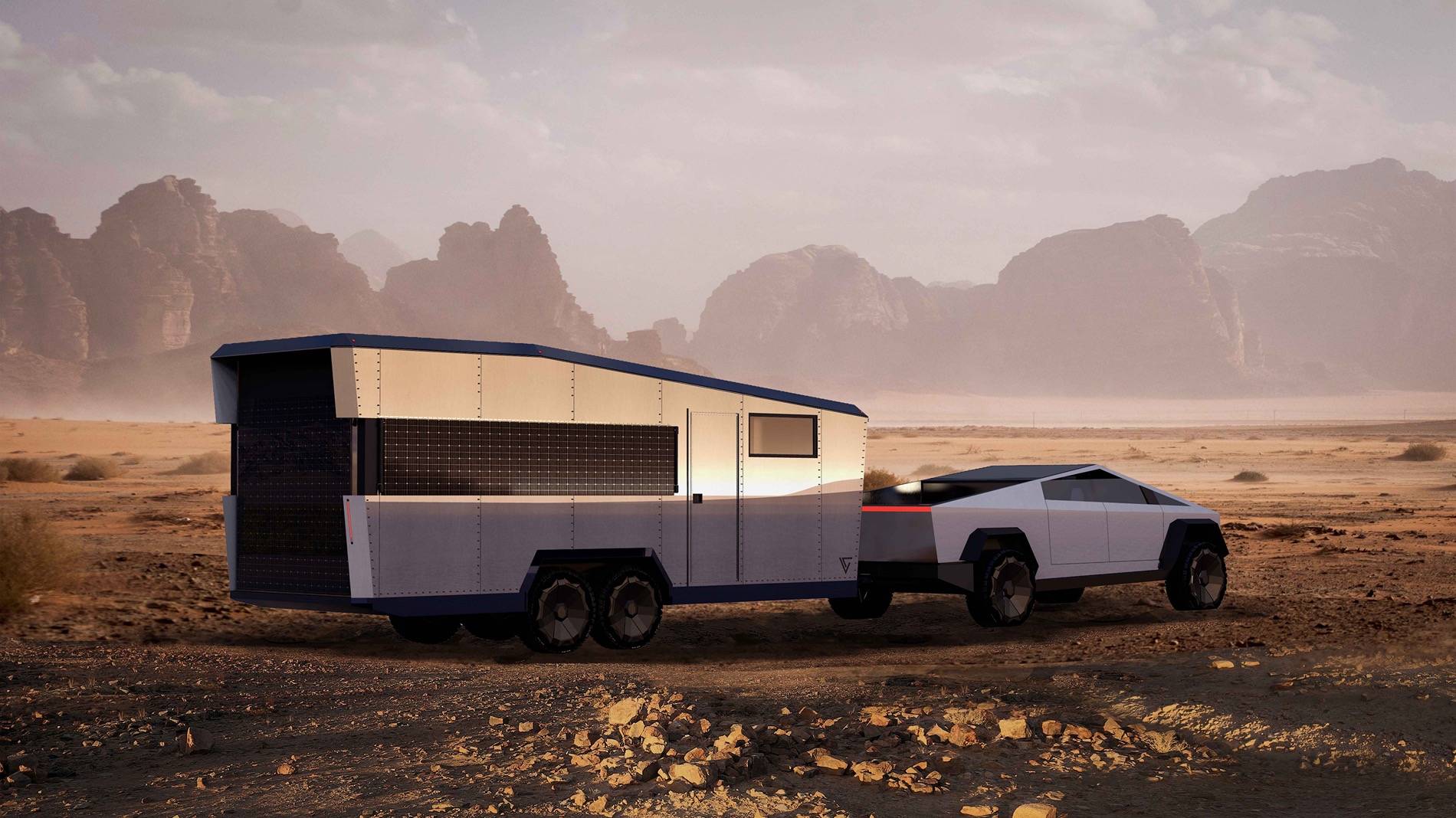 Tesla Cybertruck Lightship AE.1 Cosmos travel trailer IMG_6753