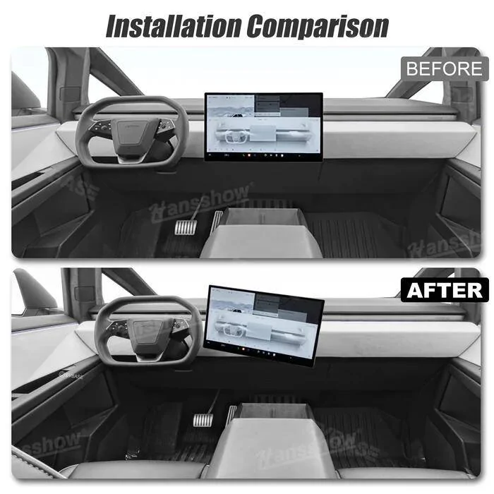 Tesla Cybertruck Tesla Cybertruck Swivel Mount kit For Center Console Dashboard Touch Screen by Hansshow 1734002236365-j2