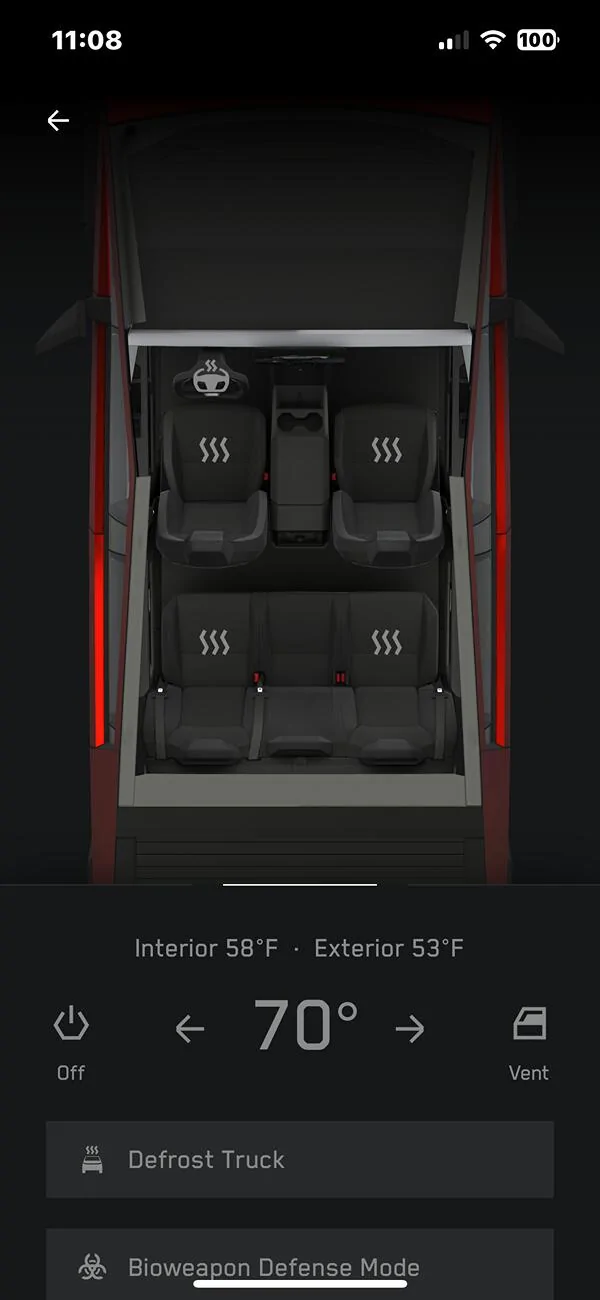 Tesla Cybertruck Eliminate the blue snowflake ❄️ IMG_0416