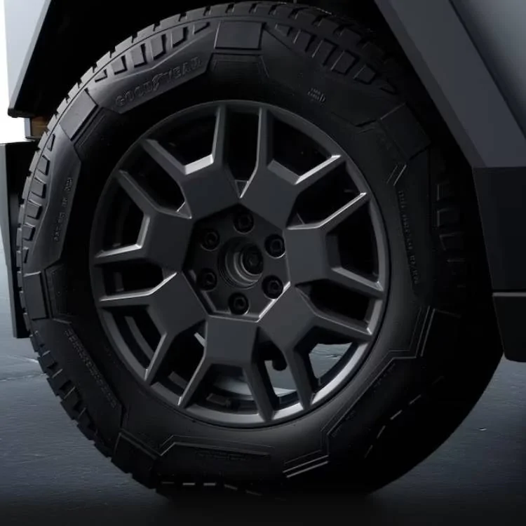 Tesla Cybertruck Rim Size Diff for All Terrain vs All Season? IMG_7318