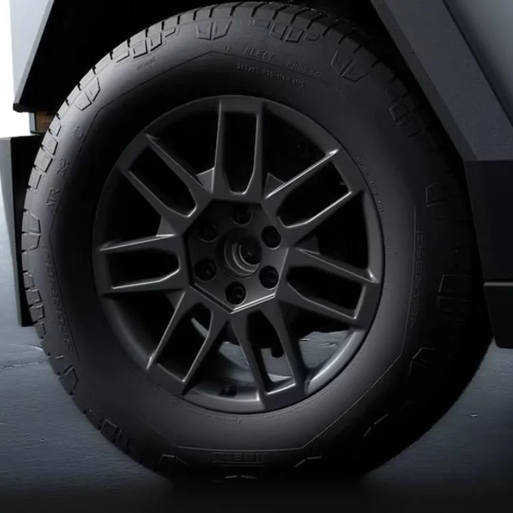 Tesla Cybertruck Rim Size Diff for All Terrain vs All Season? IMG_7316