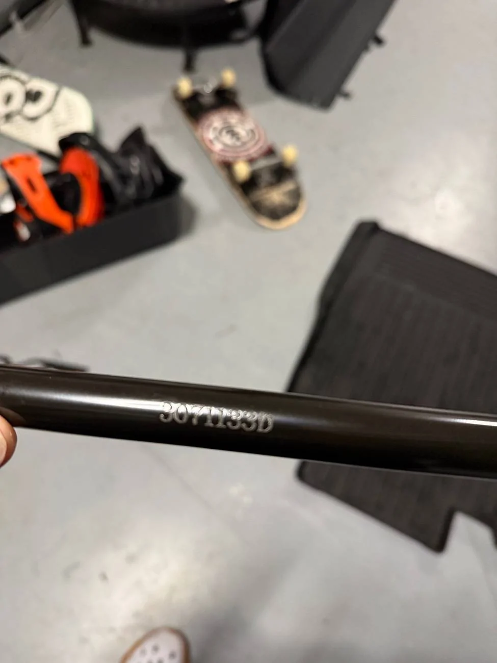 Tesla Cybertruck Support Rod from Tonneau Cover Fell Out. IMG_3736