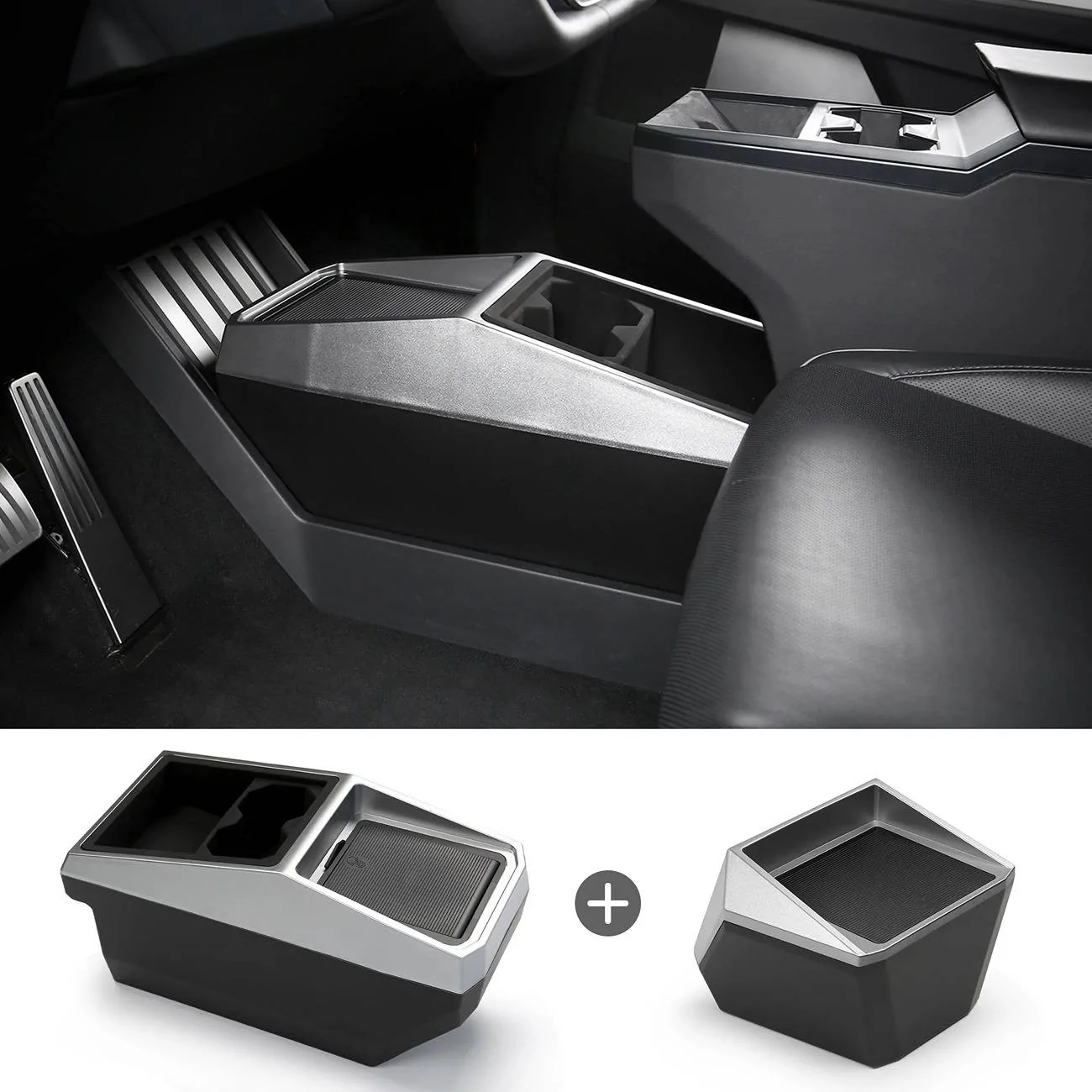 Tesla Cybertruck 🎉Cybertruck Center Console Floor Organizer Giveaway by Teslaunch🎉-Allows you to maximize the floor space of the cybertruck 8-1_9966cbc6-dd62-4898-b7f5-f05eeb044611
