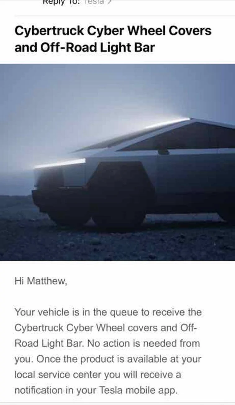 Tesla Cybertruck Any realistic timeline for light bar anymore? 1734363545899-m2