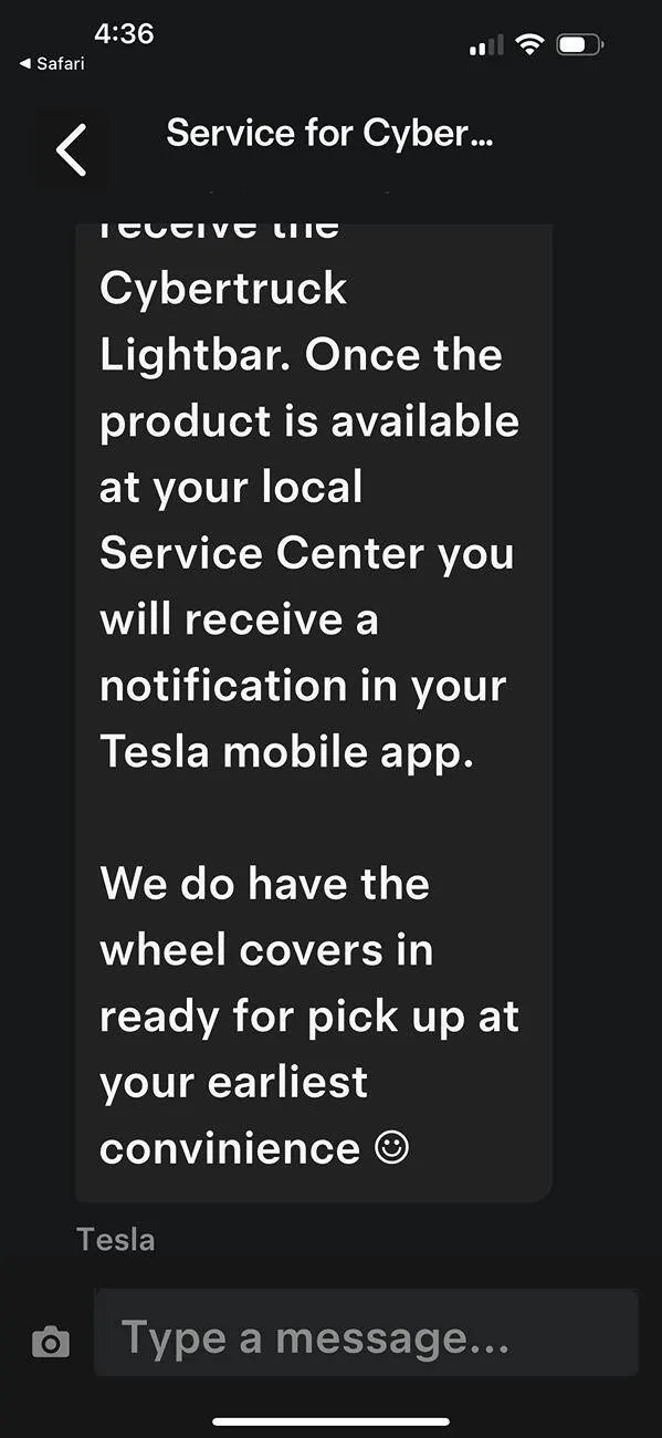 Tesla Cybertruck How to successfully request the Off-Road Lightbar from Tesla (FS Beast Only) IMG_1305
