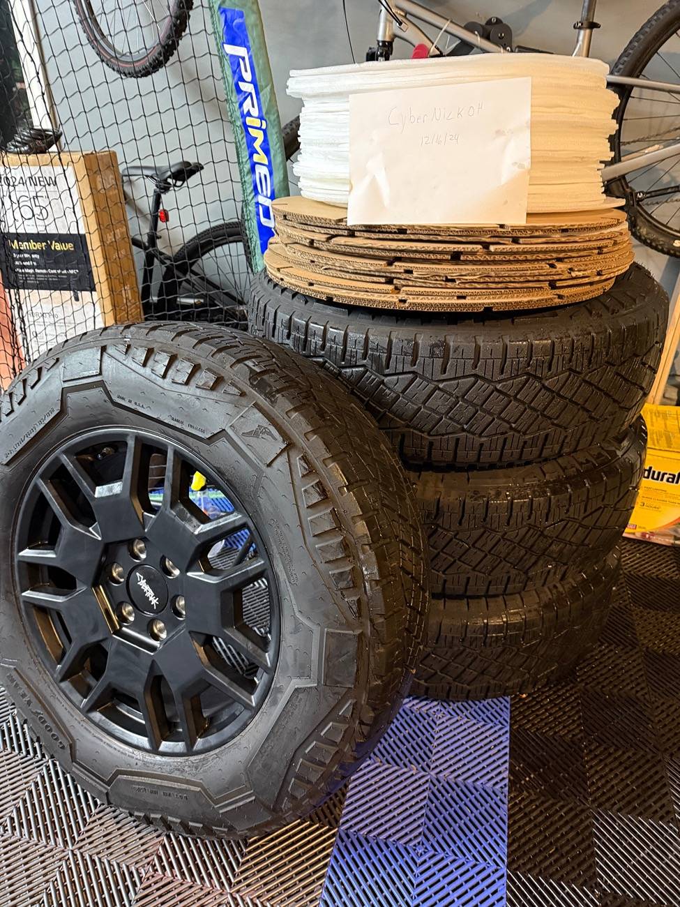 Tesla Cybertruck SOLD: 4 Cyberwheels/tires/TPMS/Covers IMG_0051