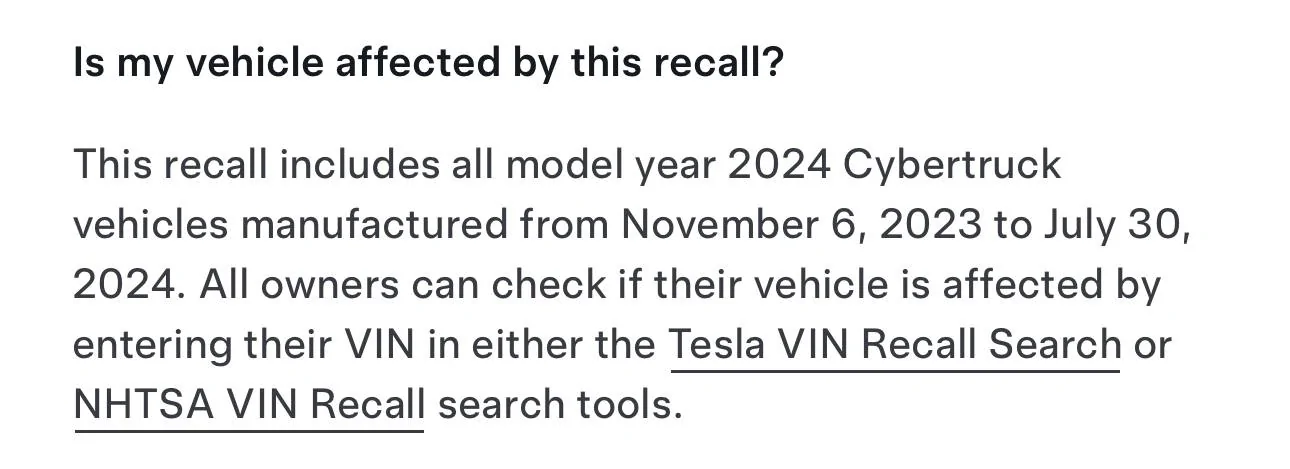Tesla Cybertruck Cybertruck inverter recall IMG_4518