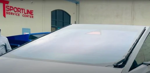 Tesla Cybertruck (Upland, CA) Marking on Delivered Cybertruck's Windshield Wiper Housing thumbnail_IMG_6898
