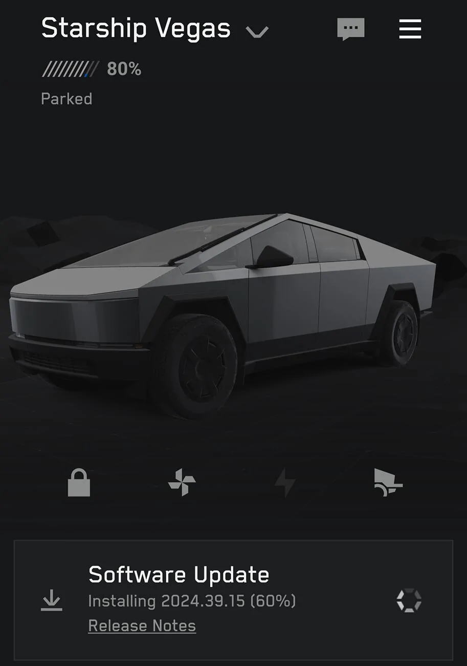 Tesla Cybertruck Anybody Getting the Holiday Update on their CTs? 1000007610