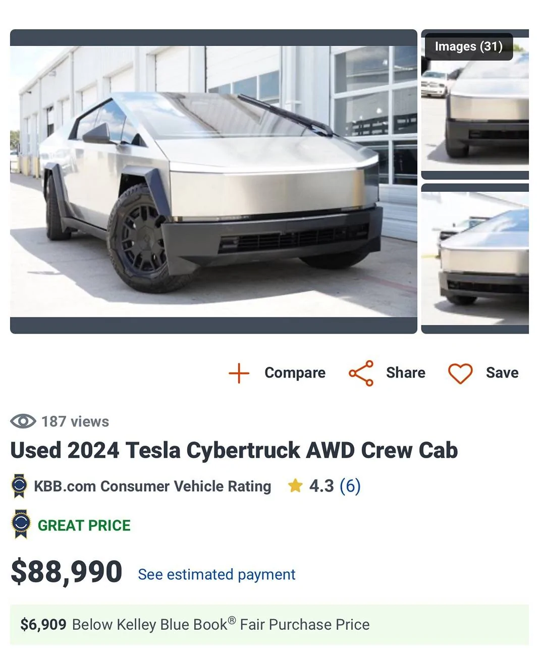 Tesla Cybertruck Take Delivery Now or wait for 2025 Model + Tax Credit? IMG_0912