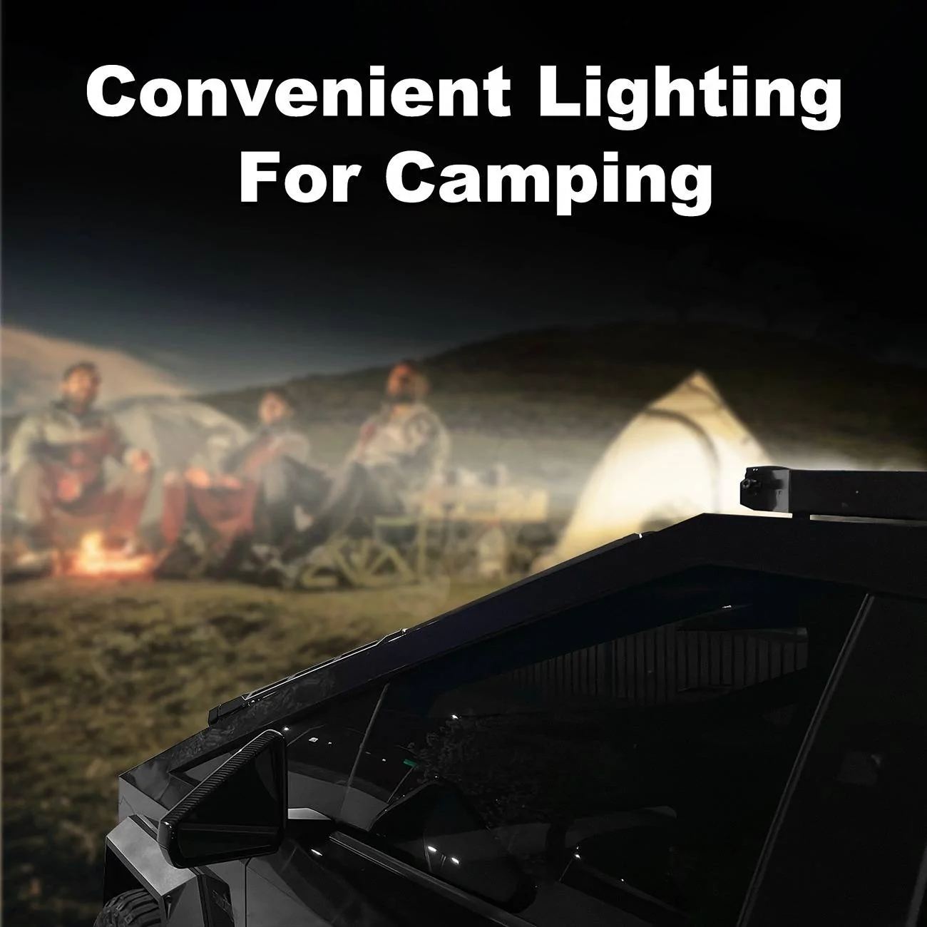 Tesla Cybertruck Light Your Winter Camping and Party-LED Light Bar in Stock on Amazon!  3