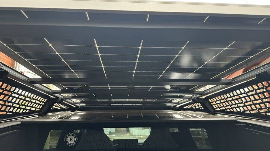 Tesla Cybertruck Adventure Ready: Urander Rack with Off-Road Camper and Solar Power IMG_2197